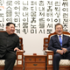 The leaders burst into laughter as they talk ahead of a landmark summit.